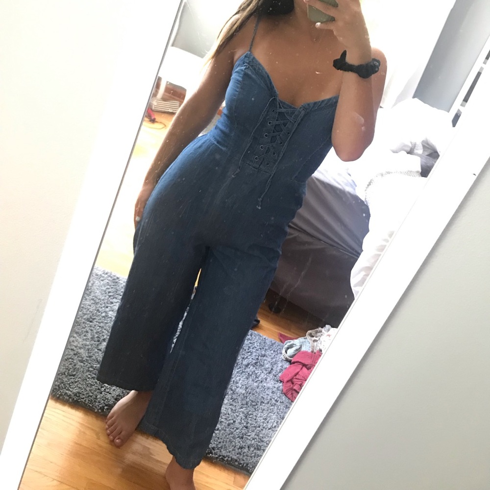 Blue Jean Romper Jumpsuit